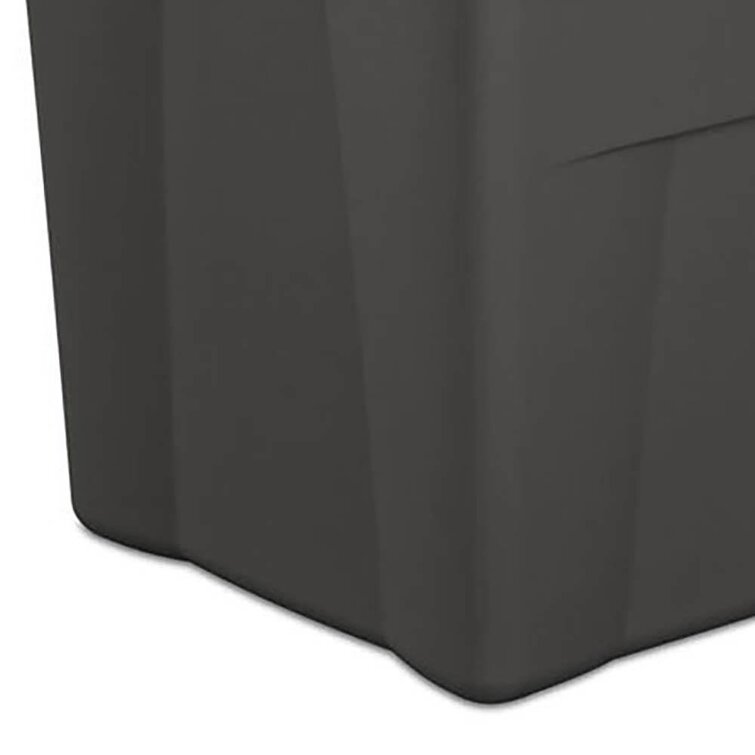 Sterilite 19453V04 Storage Tote,gray/green,35 Gal.