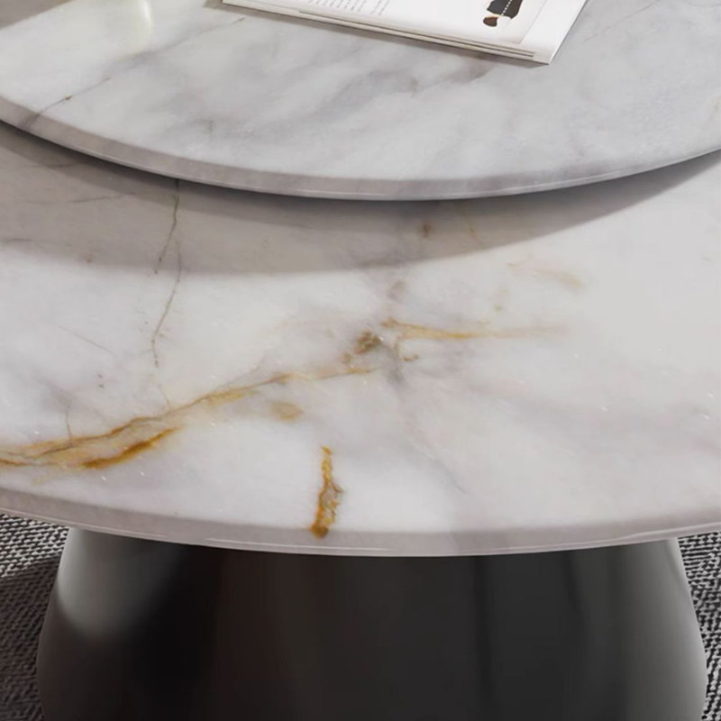 Table de salle à manger blanche, H 29,53 po x L 47,24 po x l 47,24 po