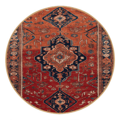 Machine Washable Persian Brown Area Rug