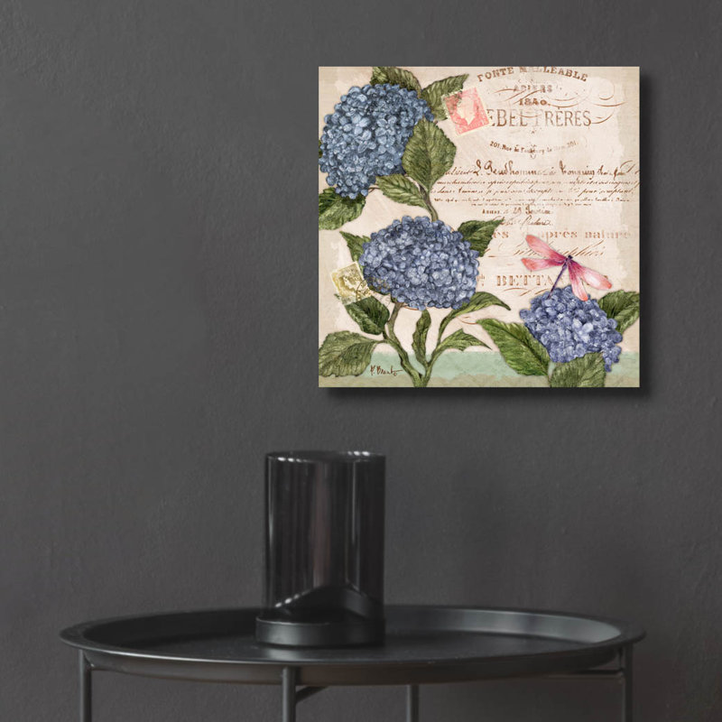 «Parisian Hydrangeas I» par Paul Brent, H 12 po x l 12 po x P 0,13 po