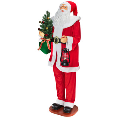 Figurine de père Noël dansant de taille commerciale animée et musicale - 6 pi