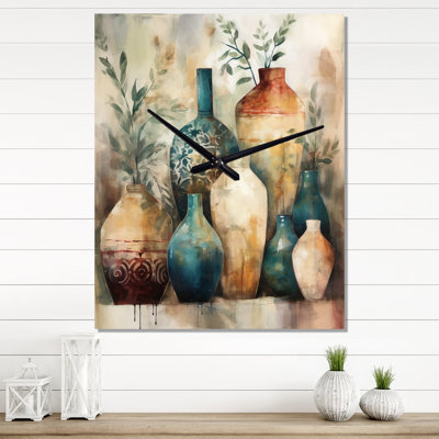 Jakaylah - Boho Pottery Wall Clock