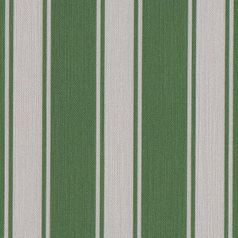 Riviera Stripe Square Pillow Cover, Hunter Green/Fog, 20" H x 20" W