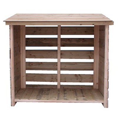 121.92cm W x 60.96cm D Wood Log Store