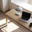 Bureau rectangulaire en bois massif Burlywood-1063105212-1063105208
