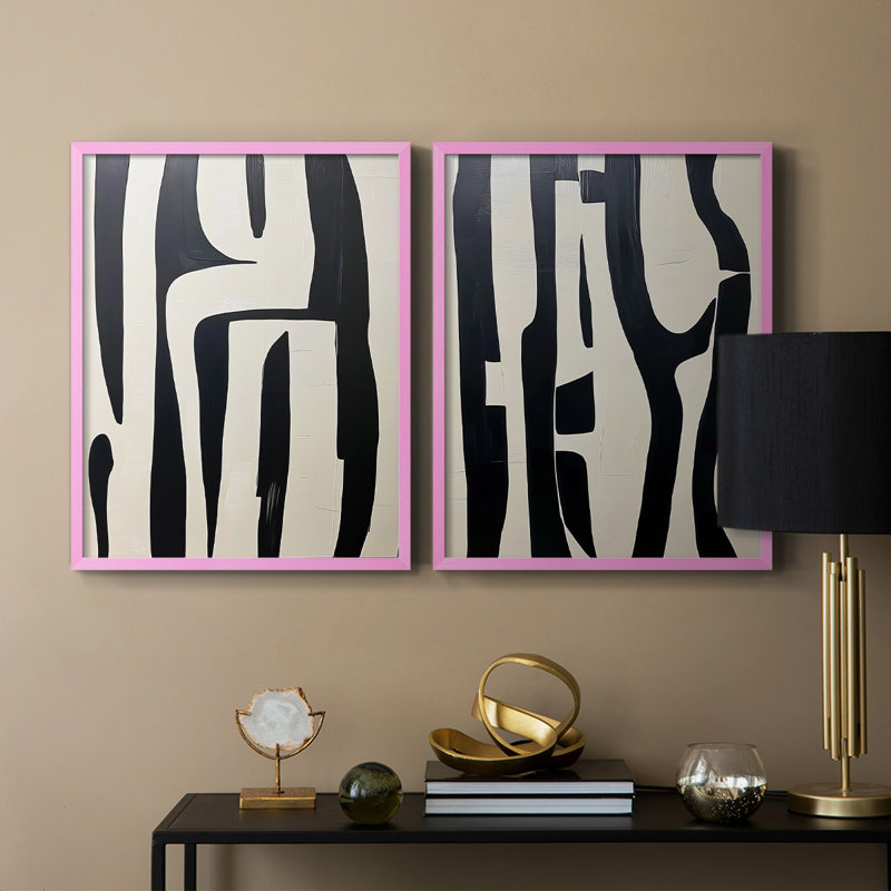 Série ABSTRACT DCXLV - Reproduction encadrée de qualité supérieure - prête à être accrochée - aucun clou requis - aucun clou requis
