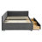 Full Size Upholstered Daybed In Grey Velvet, Two Drawers For Storage Function, Comfortable And , Vertical Stripe Pattern, Easy Assembly Process Purposes, Hassle --189486958