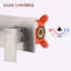 Robinet de salle de bain en nickel brossé 29 x 23 x 12,6 po avec fixation murale, poignée simple et fabrication en laiton-132906330