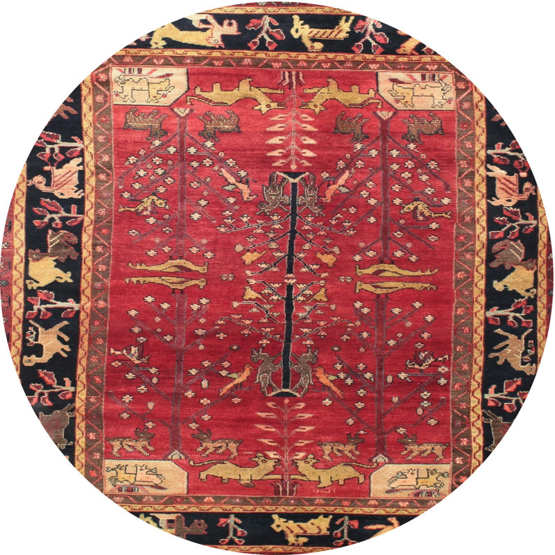 Tapis oriental tissé à la machine Castora, Rond 8 pi