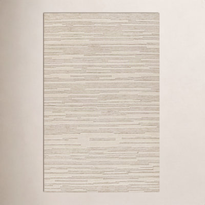 Keaundra Hand-Woven Geometric Wool Rug