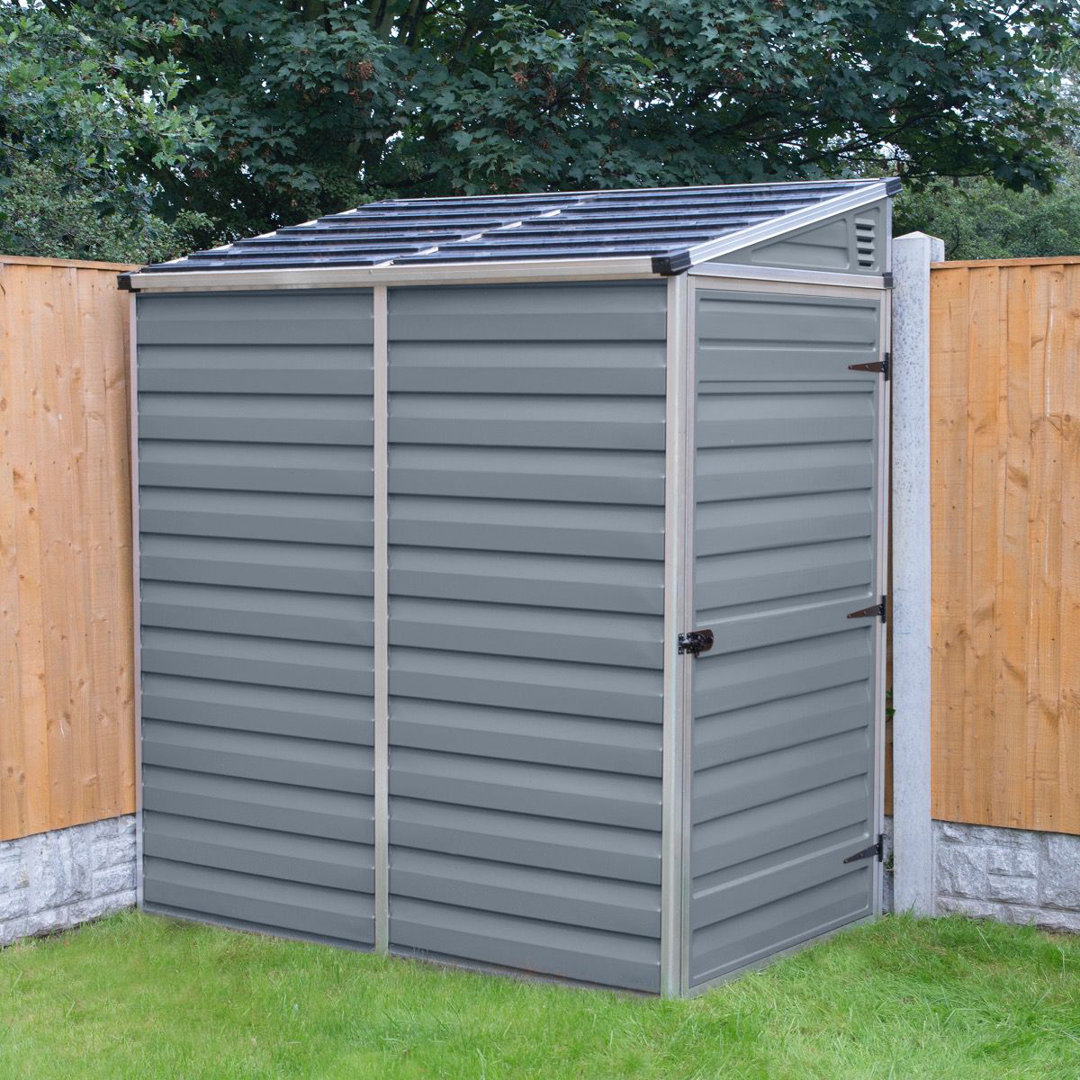 Palram 4 Ft. W x 6 Ft. D Pent Plastic Tool Shed