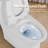 1.1/1.6 GPF Elongated One-Piece Toilet 15.75 ADA Height Floor Mounted With Soft Close Seat, CUPC Watersense Cetified, Ceramic, White