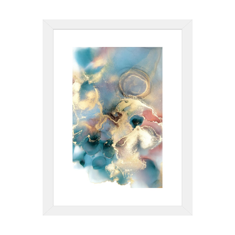 « Never Alone » par Jamie Pomeranz, reproduction d’art, H 32 po x l 24 po x P 1 po, Papier encadré blanc, Blanc