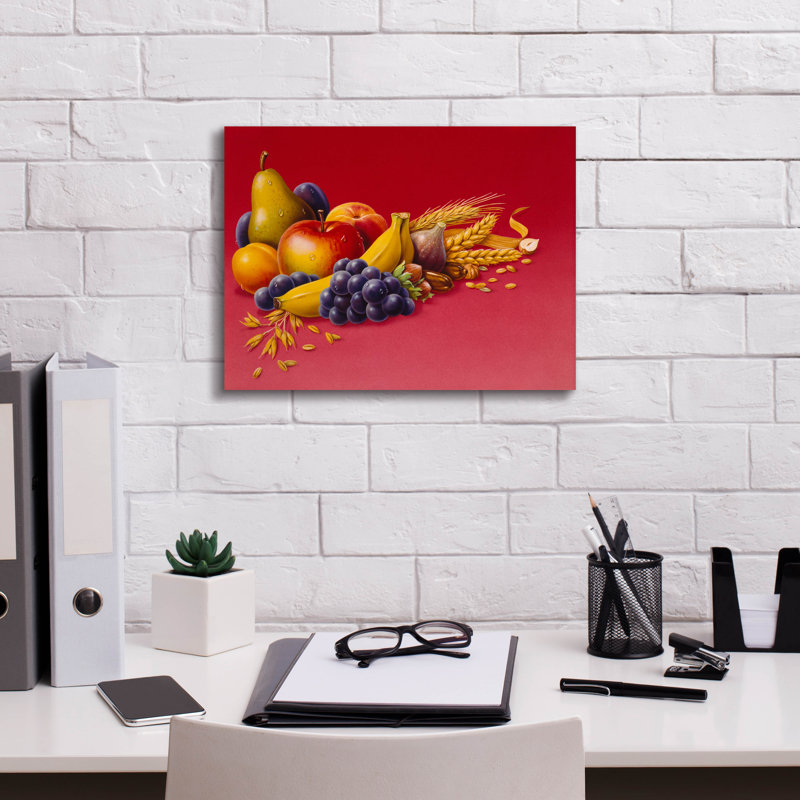 Epic Graffiti «Fruit» sur toile par Harro Maass, L 16 po x H 12 po x P 0,75 po
