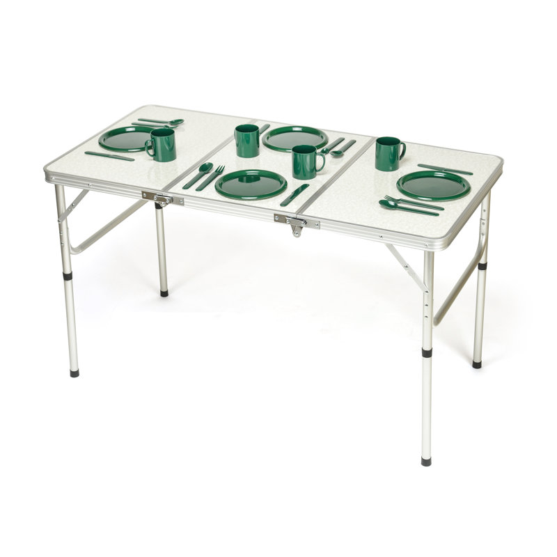 Table pliante rectangulaire réglable 47,2 po
