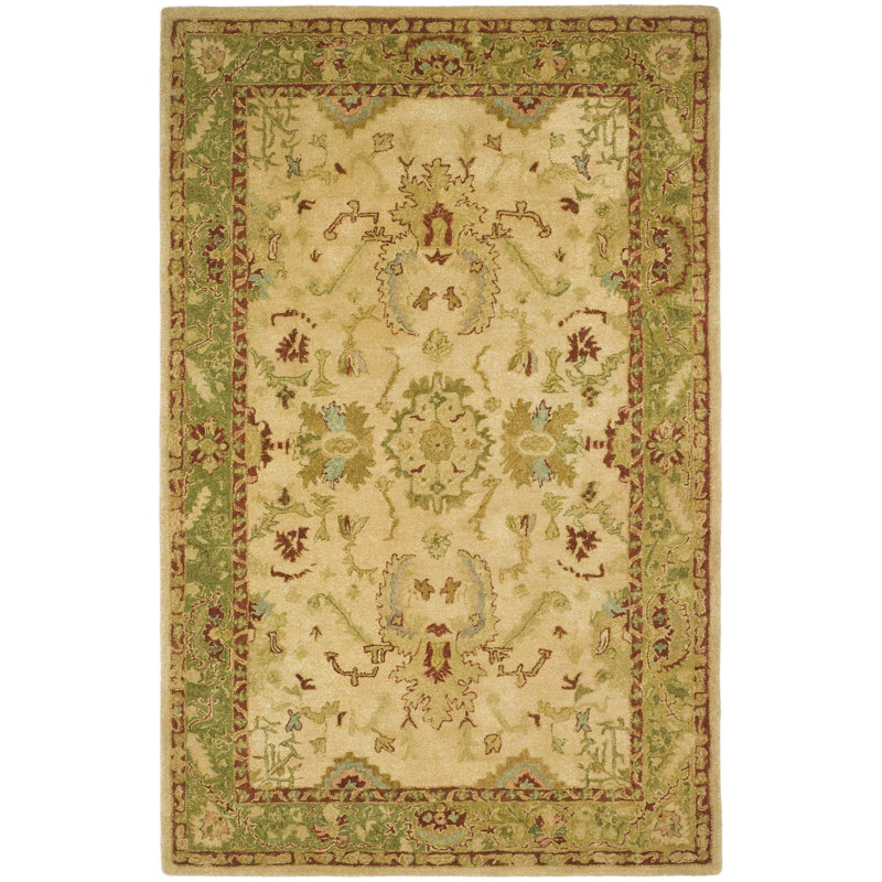 Tapis oriental en laine Groton, Rectangle 5 pi 6 po x 8 pi 6 po