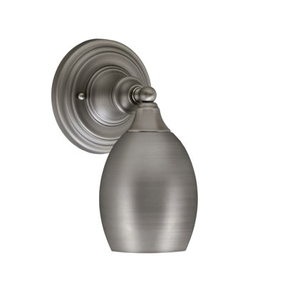 Wall Sconce With 5" Oval Metal Shade