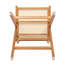 Tabouret de bar minimaliste moderne de 27 po avec assise en bois massif et structure en bois massif