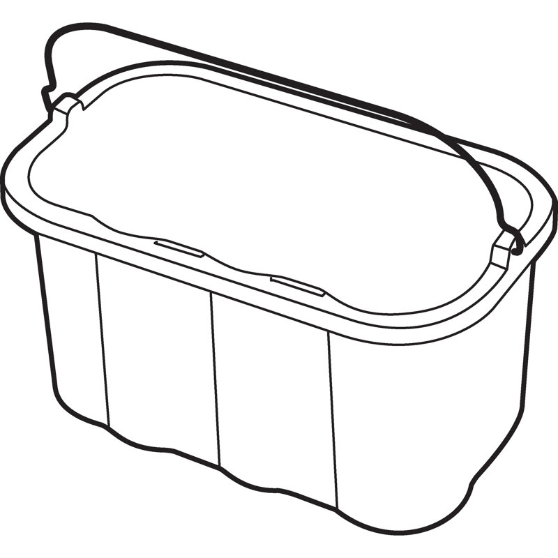 10 Quart Sanitizing Caddy, Yellow
