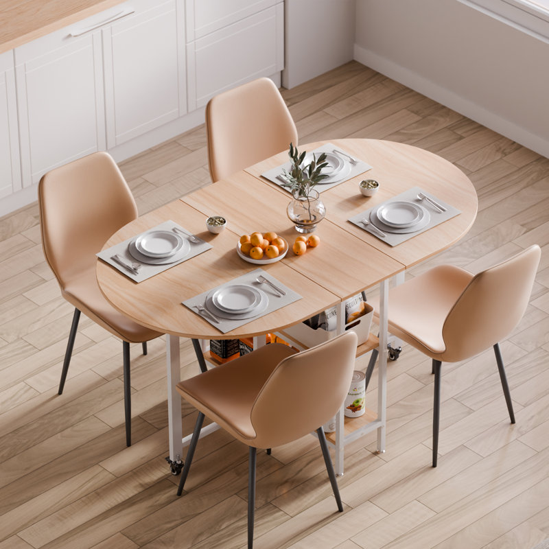 Oval Folding Table, 75cm H x 140cm W x 80cm D