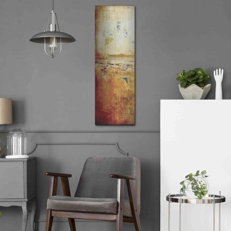 Red Barrel Studio® «Story in Your Eyes I» par Erin Ashley, art mural en métal, H 36 po x l 12 po