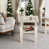 Plateau transparent / base blanche