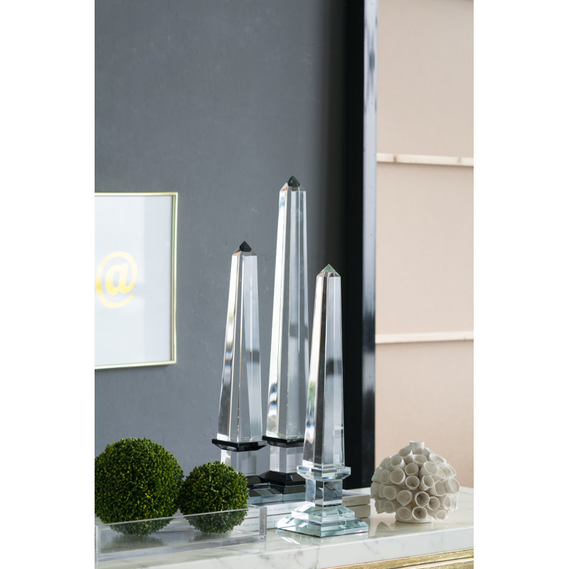 Charmine Scenic & Cityscapes Crystal, 16" H x 4" W x 4" D, Clear