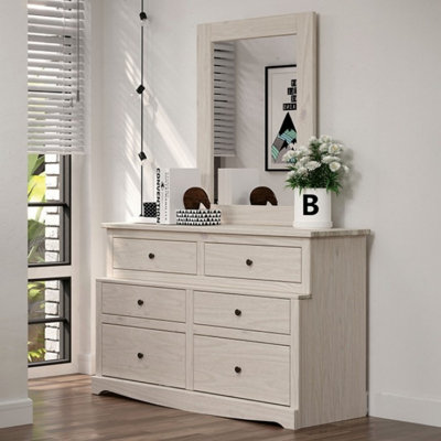 Issiaka 6-drawer Dresser With Mirror