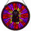 Panneau de vitrail 12 "H Vampire Radiance