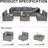7 Piece Outdoor Sectional Furniture Patio Furniture Set With Adjustable Backrest-764157143-764157163