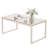 Rectangle Black Coffee Table With Tempered Glass-1437100547