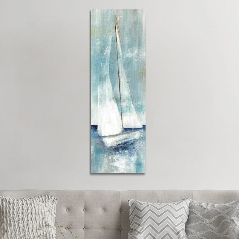 Simply Sailing II by Nan - Panoramic Painting on Canvas, Wrapped Canvas, 152.4 cm H x 50.8 cm W x 1.91 cm D