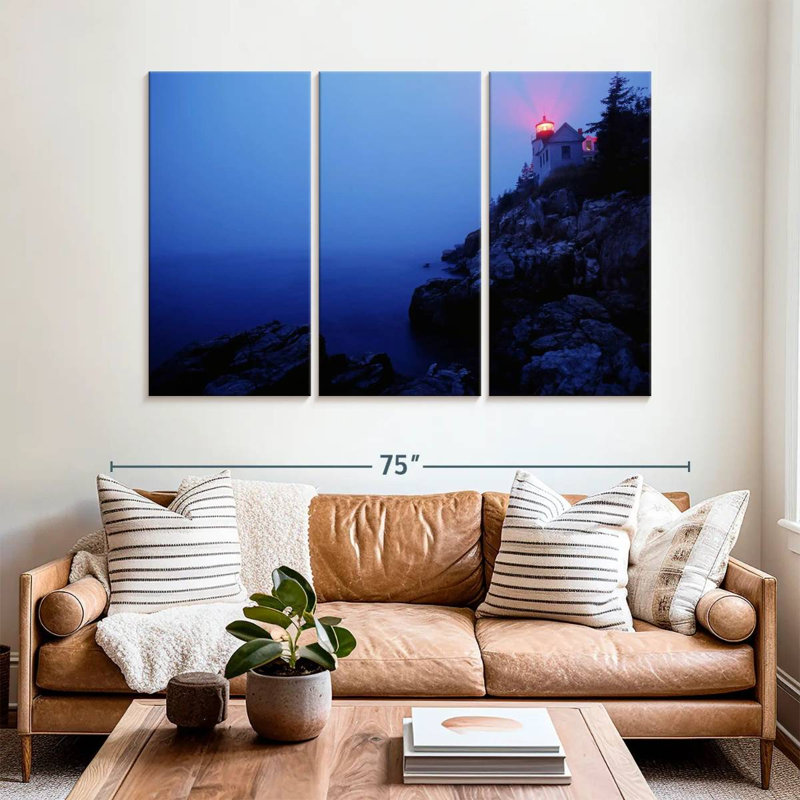 Gillard Acadia Lighthouse, 42" H x 65" W