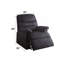 Fauteuil inclinable brun clair en tissu tissé-121534460