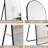 Full Length Arched Bathroom Mirror - 4Th Gen. Aluminum Alloy Frame. Black 65"X23". For Bedroom, Porch, Clothing Store. Enhances Space Aesthetics. Simple Installation Process Gen Floor Mounted With