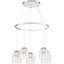 Luminaire suspendu en forme de cloche 5 lumières Zambrano