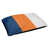 Bleu marine / orange / gris