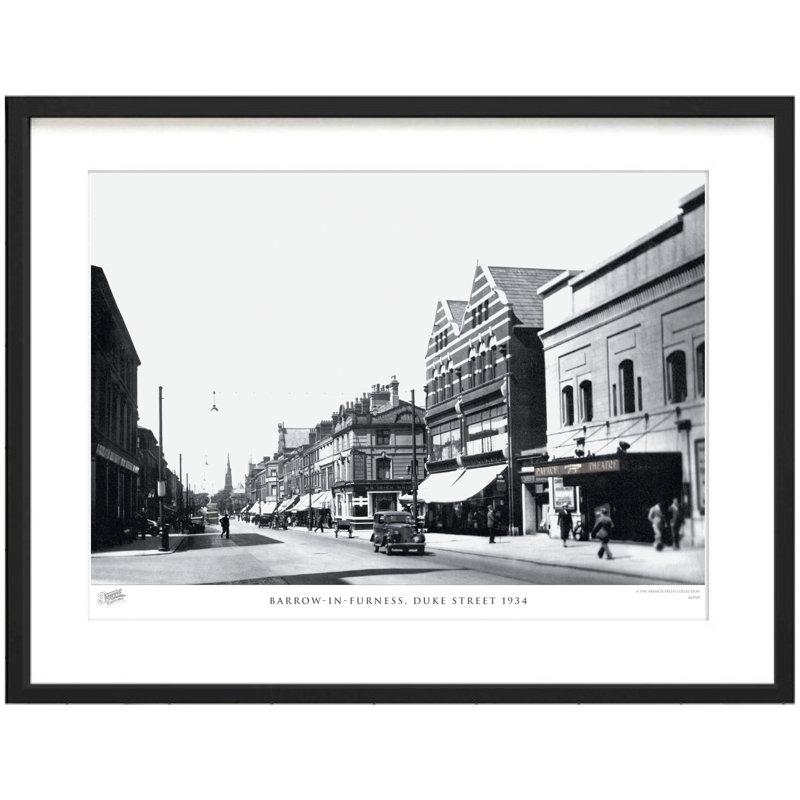 Barrow-in-Furness, Duke Street 1934 by Francis Frith - Single Picture Frame Print, 60cm H x 80cm W x 2.3cm D