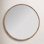 30" Burl Wood Round Mirror