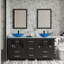 Ensemble de meuble-lavabo double 61,5 "avec miroir Roode-1406687263-1406687256