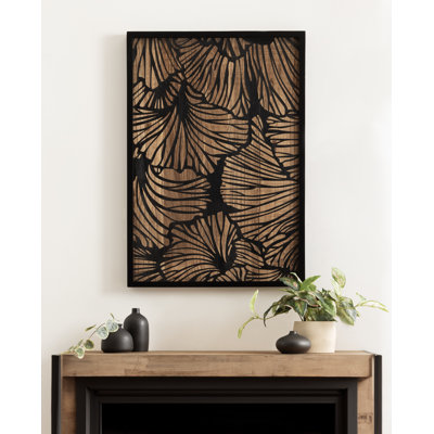 Dimensional Floral Wood Art Plaque