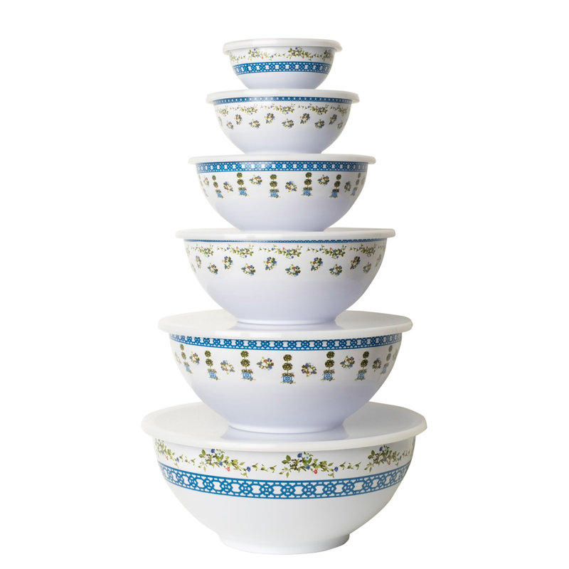 Trellis And Topiary Covered Mixing/Storage Bowls