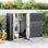 Remise de rangement en acier l 7,38 pi x P 2,92 pi