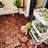 Acacia Wood Interlocking Deck Tiles Checker Pattern