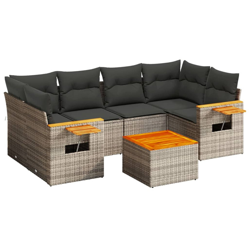 Ensemble de canapé de jardin Vidaxl PE