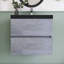 Meuble-lavabo simple 23,6 po avec plateau en quartz Shunita