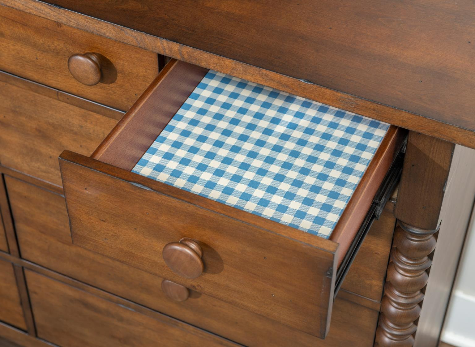 Lake House 40" Wide Select Hardwood and Rustic Birch Veneer Pinecone Finish Country Chest, Pinecone