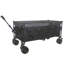Chariot utilitaire pliable robuste robuste de 51 pouces - capacité de 480 lb, structure stable brevetée, pliage compact 1: 6 et roues tout-terrain de 7 po, aucun assemblage requis, noir-gris