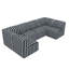 Canapé modulaire d'extérieur en Sunbrella® de 124 po Praia-107485342