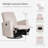 Evolur Raleigh Basic Glider |Recliner| Rocker